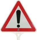 Temka Warnschild Achtung Folie Typ 2 Seitenlänge 440 mm für Verkehrsleitkegel