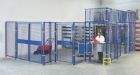 TTS Doppeltür Trennwandsystem Vario Magazinwand 2000 x 2200 mm RAL 7037