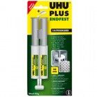 UHU Plus Endfest 2 Komponentenepoxidkleber Spritze mit 25 Gramm