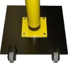 Untergestell für Klingelpfosten gelb 1060 mm