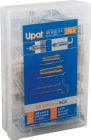 Upat Box Universaldübel Senkkopfschrauben mit Haken 118 teilig