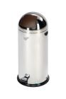 VAR Abfallsammler 52 Liter mit Fußpedal braun Edelstahl 455 x 455 x 930 mm