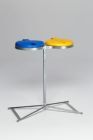 VAR Müllständer KS Deckel verzinkt gelb blau 860 x 160 x 525 mm