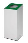 VAR Wertstoffsammelgerät 38 mit Klemmring grün grau 470 x 470 x 1045 mm