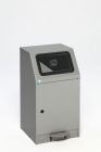 Var Wertstoffsammelgerät WSG 45 silber mit Pedal selbstlöschend