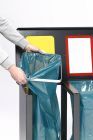Var Wertstoffsammelstation Tetris 3er mit Klemmring antiksilber
