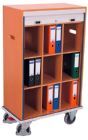 Variofit Aktenwagen mit 9 Fächern verschließbar 875x490x1460mm
