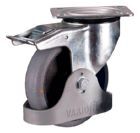 Variofit Bremsrolle160x40mm grau elektrisch leitfähig mit Fußschutz Traglast 200kg
