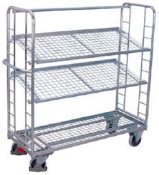 Variofit Etagenwagen mit 3 Drahtgitterböden v...