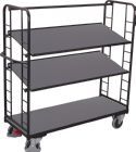 VARIOfit Etagenwagen 3 Holzböden 1805 x 650 x 1575 mm sw 640.201 AG