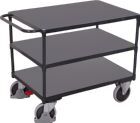VARIOfit Schwerer Tischwagen mit 3 Ladeflächen sw 500.650 AG