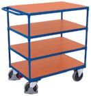Variofit Schwerer Tischwagen mit 4 Ladeflächen 1190x700x1235mm