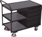 VARIOfit Tischwagen bis 250 kg Last 1125 x625 x 1010mm in RAL 7035/7016