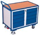 Variofit Werkstattwagen mit 1 Ladefläche 1125x625x1010mm mit 2 Schubladenschränke
