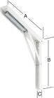 Vormann Klappträger MULTILINE 396 x 368 x 31 mm weiß