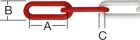 Vormann Kunststoffkette 8 mm rot weiß 25 meter