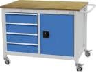 Bedrunka+Hirth Werkbank mobil Breite 1250mm Tiefe 540mm