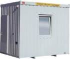 Säbu Wohncontainer grau 3000 x 2500 x 2800 mm mit Fenster