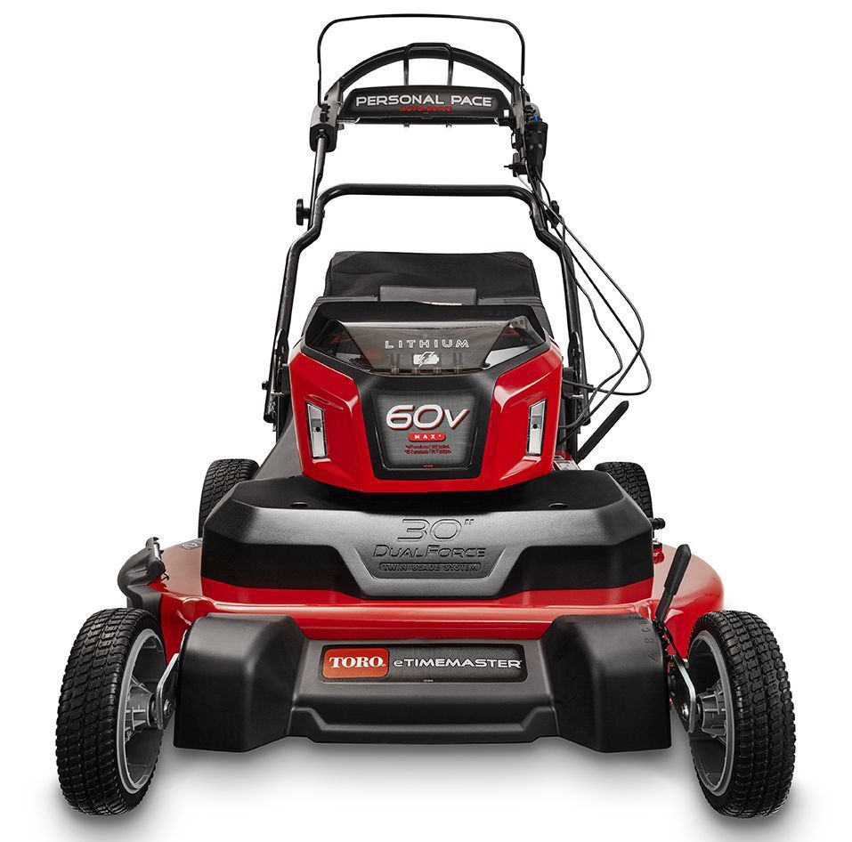 Toro Akku eTimeMaster eTM76 76 cm 60 V Lawn Mower mit 2x 10 AH Akku Frontansicht Produktbild Toro Akku eTimeMaster eTM76 76 cm 60 V Lawn Mower mit 2x 10 AH Akku Frontansicht bild 11