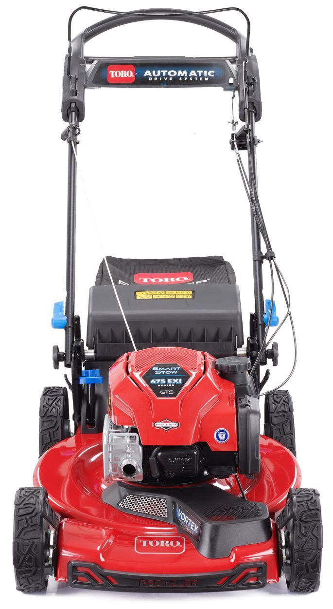 Toro Benzin Rasenmäher mit Recycler + Allrad Antrieb Schnittbreite 55cm - Front Produktbild Toro Benzin Rasenmäher mit Recycler + Allrad Antrieb Schnittbreite 55cm - Front bild 2