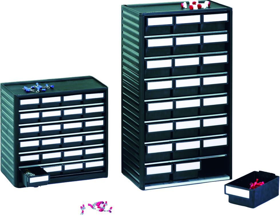 Treston ESD-Kleinteilemagazin T180xB310xH550mm, 24xGr.2 Produktbild Treston ESD-Kleinteilemagazin T180xB310xH550mm, 24xGr.2