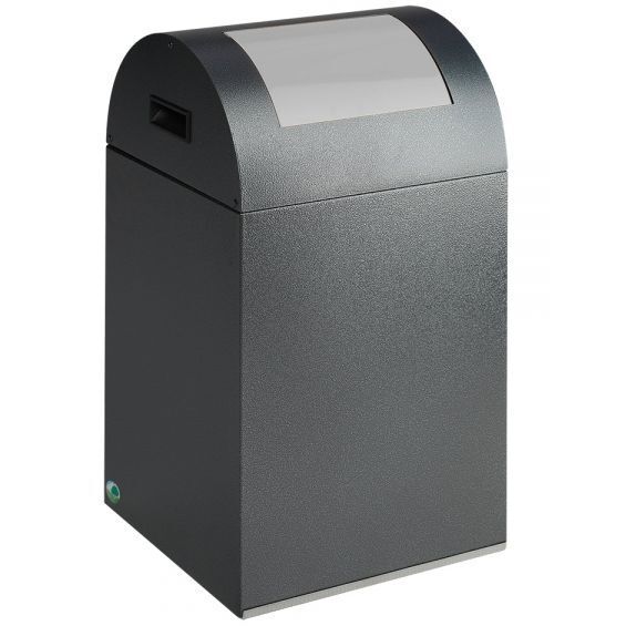 Var Wertstoffsammelgerät 40 R Korpus antiksilber Einwurfklappe silber Produktbild Var Wertstoffsammelgerät 40 R Korpus antiksilber Einwurfklappe silber