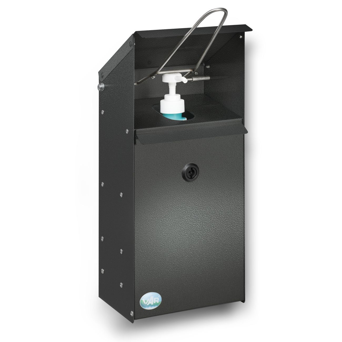 Var Desinfektionsmittelspender HDS 41 antik silber Handdesinfektionsspender Produktbild Var Desinfektionsmittelspender HDS 41 antik silber Handdesinfektionsspender