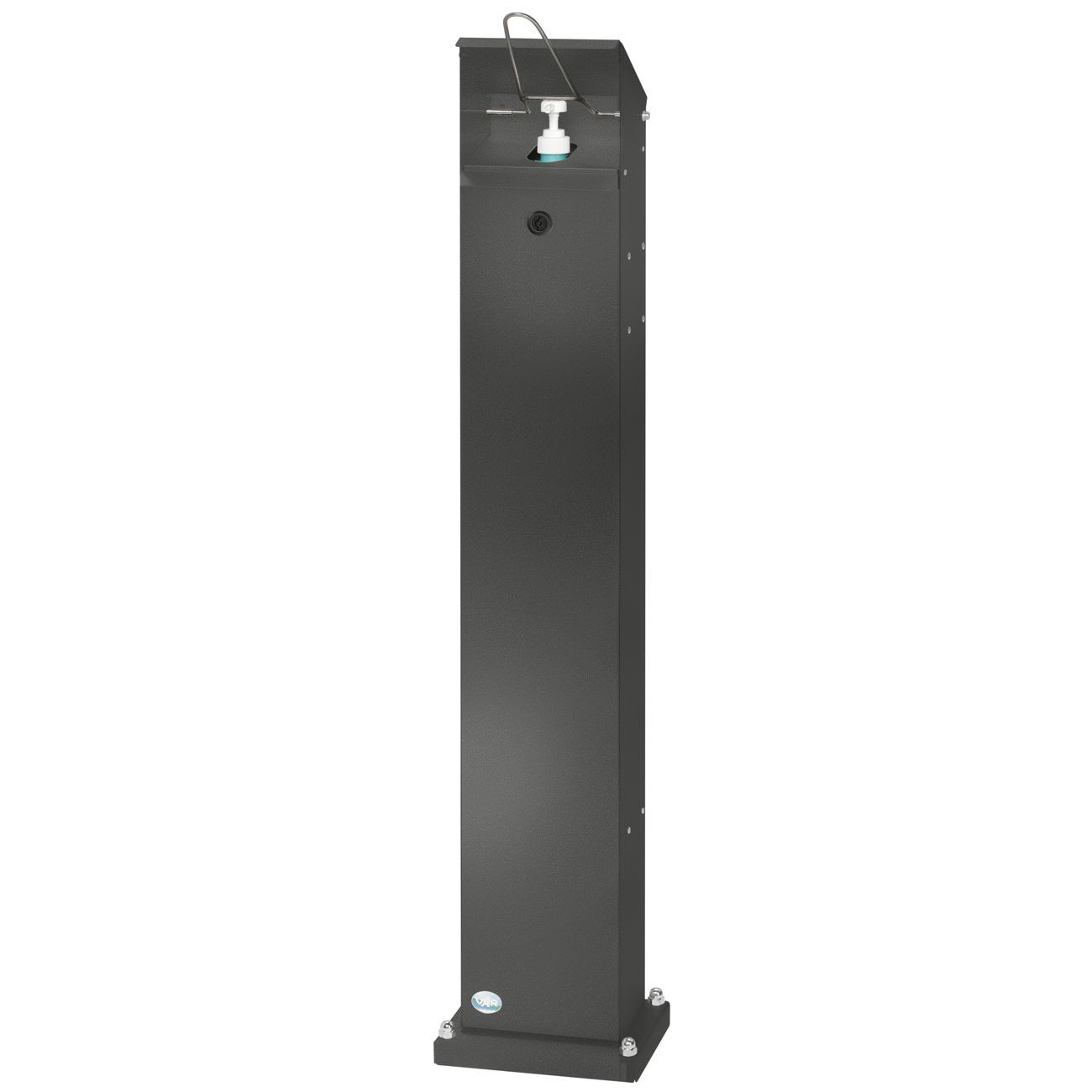 Var Desinfektionsmittelspender HDS 124 antik silber Handdesinfektionsspender Produktbild Var Desinfektionsmittelspender HDS 124 antik silber Handdesinfektionsspender