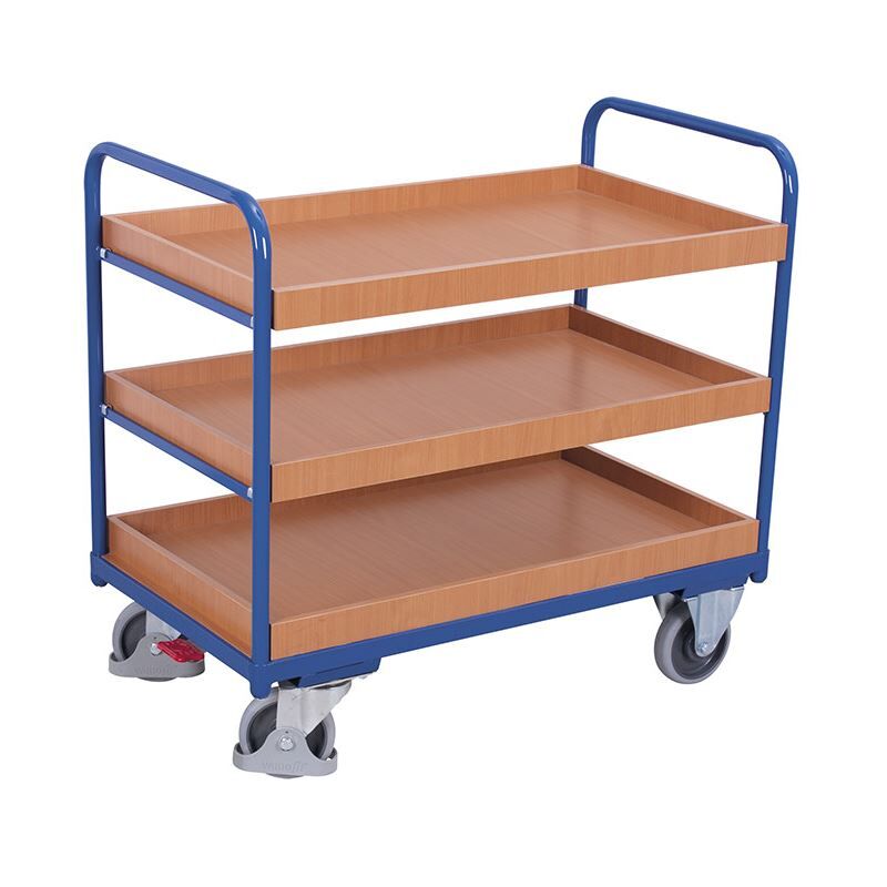 Variofit Etagenwagen niedrig B 1060 x T 700 x H 990 mm Produktbild Variofit Etagenwagen niedrig B 1060 x T 700 x H 990 mm