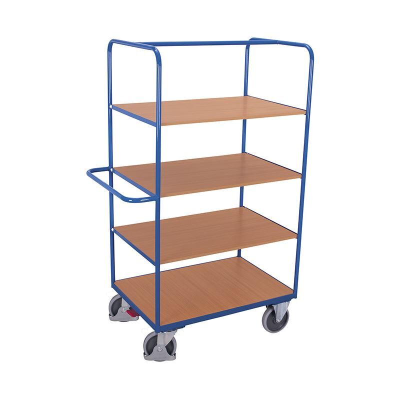 Variofit Etagenwagen mit klappbaren Etagenböden B 1400 x H 1890 mm Produktbild Variofit Etagenwagen mit klappbaren Etagenböden B 1400 x H 1890 mm