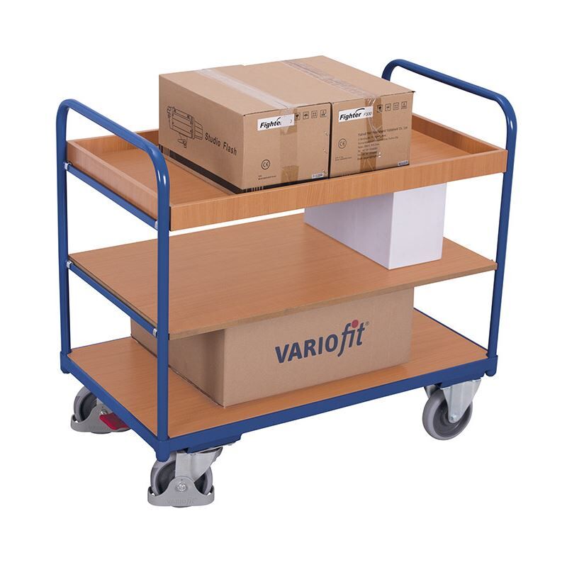 Variofit Etagenwagen niedrig 1260x800x990mm Produktbild Variofit Etagenwagen niedrig 1260x800x990mm bild 2