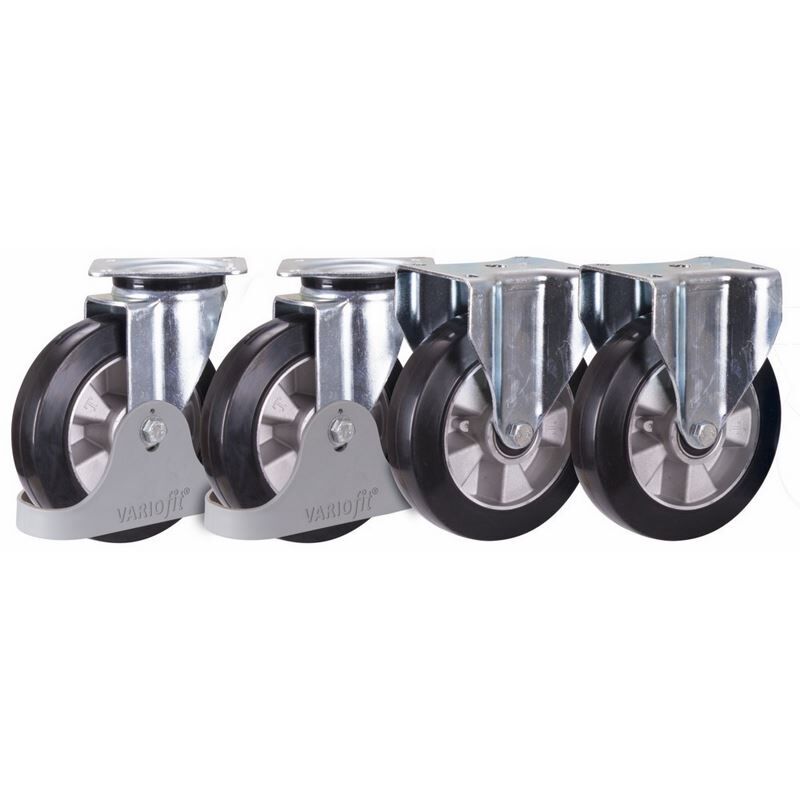 Variofit Elastikvollgummiräder Satz Durchmesser 200mm Produktbild Variofit Elastikvollgummiräder Satz Durchmesser 200mm