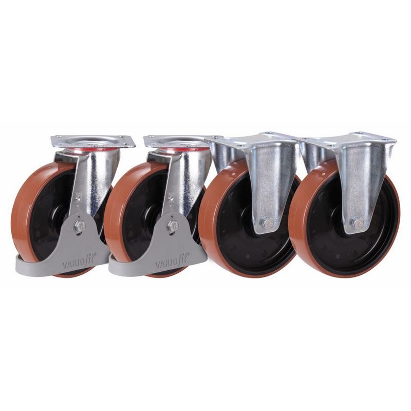 Variofit Polyurethanräder 96° Shore Satz Durchmesser 200mm Produktbild Variofit Polyurethanräder 96° Shore Satz Durchmesser 200mm