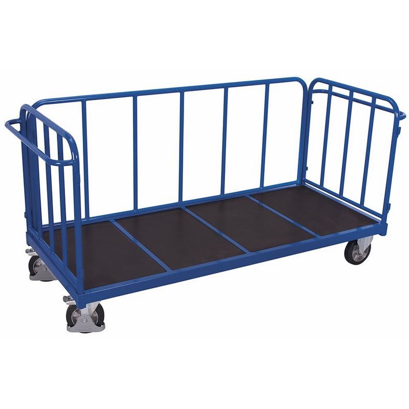 Variofit Dreiwandwagen mit senkrechten Streben 1575x900x1105mm Produktbild Variofit Dreiwandwagen mit senkrechten Streben 1575x900x1105mm