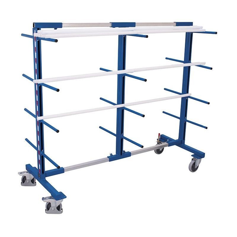 Variofit Tragarmwagen zweiseitig Gesamthöhe 1800mm Produktbild Variofit Tragarmwagen zweiseitig Gesamthöhe 1800mm