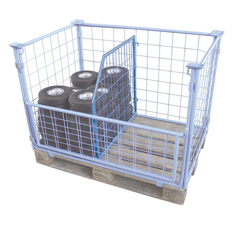 Variofit Palettenaufsatz Trenngitter schräg 750x800/1600mm Produktbild Variofit Palettenaufsatz Trenngitter schräg 750x800/1600mm