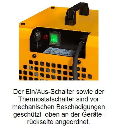 Wilms Elektroheizer EL 4 Warmluft Heizgerät Details Produktbild Wilms Elektroheizer EL 4 Warmluft Heizgerät Details bild 2