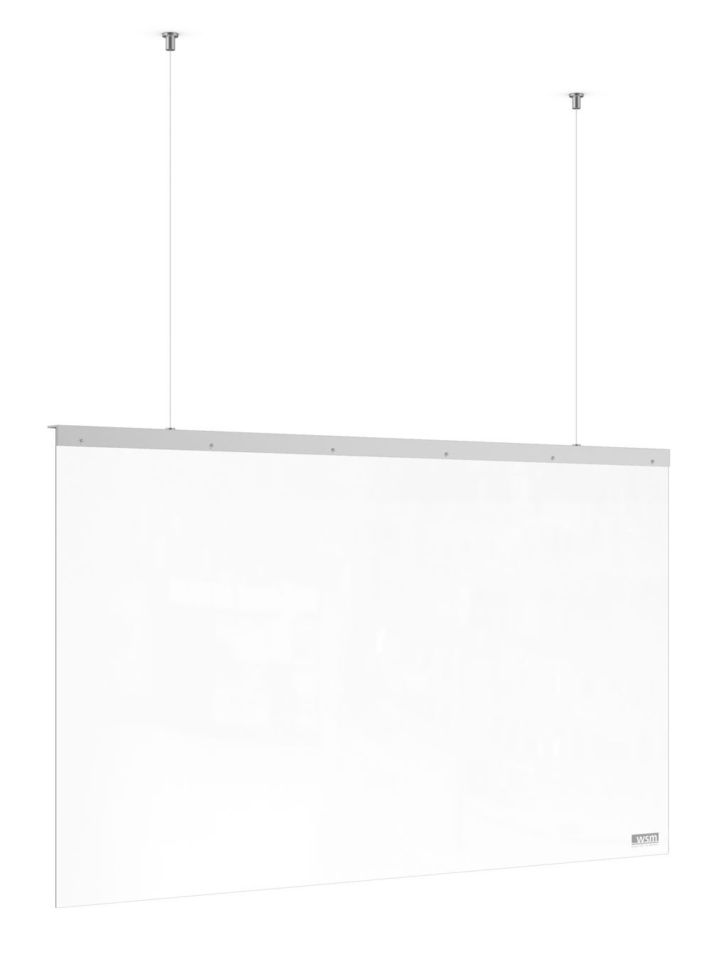 WSM Desk Protect Roof Thekenschutz Spuckschutz zur Deckenabhängung 1200 x 700 mm Produktbild WSM Desk Protect Roof Thekenschutz Spuckschutz zur Deckenabhängung 1200 x 700 mm