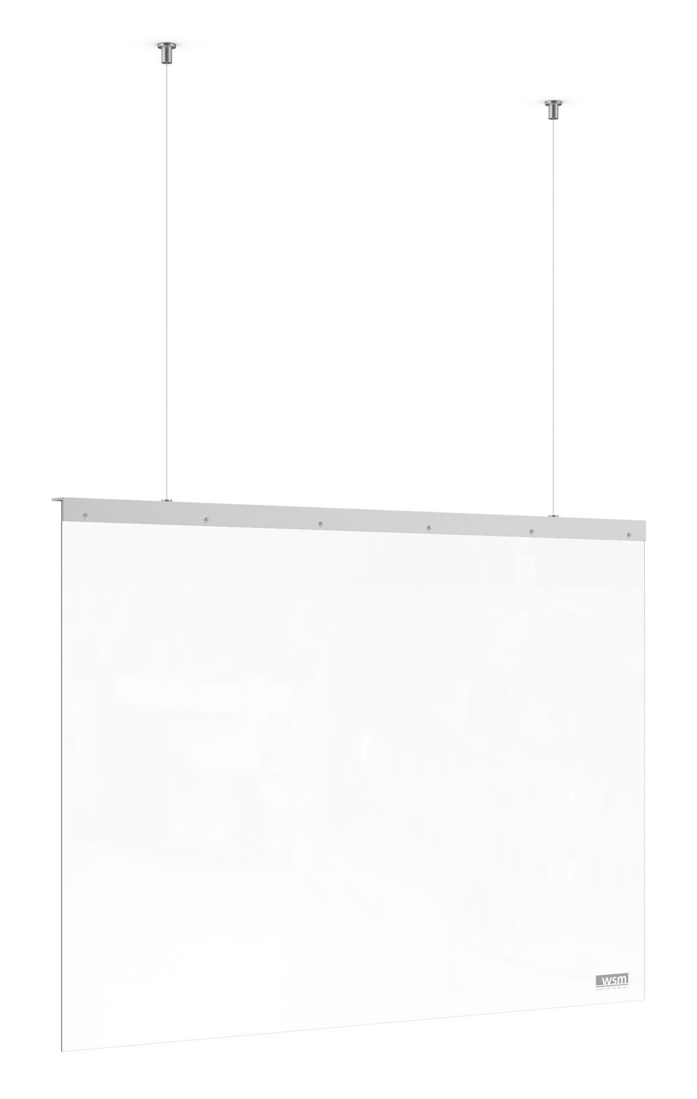 WSM Desk Protect Roof Thekenschutz Spuckschutz zur Deckenabhängung 980 x 700 mm Produktbild WSM Desk Protect Roof Thekenschutz Spuckschutz zur Deckenabhängung 980 x 700 mm