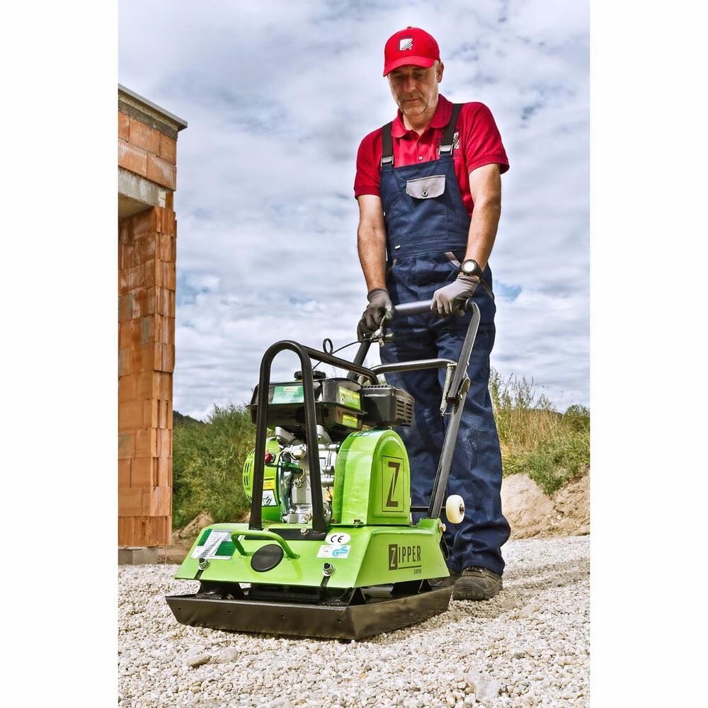 ZIPPER Rüttelplatte ZI-RPE90 inkl. transparenter Gummimatte für Pflasterarbeiten Produktbild ZIPPER Rüttelplatte ZI-RPE90 inkl. transparenter Gummimatte für Pflasterarbeiten bild 2