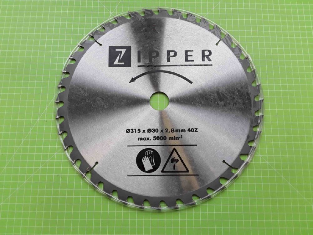 Zipper Sägeblatt 315 x 3.0 x 30 mm 40 Zähne Produktbild Zipper Sägeblatt 315 x 3.0 x 30 mm 40 Zähne