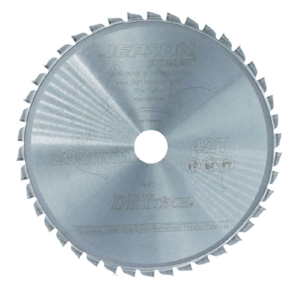 JEPSON Drytech HM-Sägeblatt Durchmesser 203 mm 42 Zähne für Inox Produktbild JEPSON Drytech HM-Sägeblatt Durchmesser 203 mm 42 Zähne für Inox