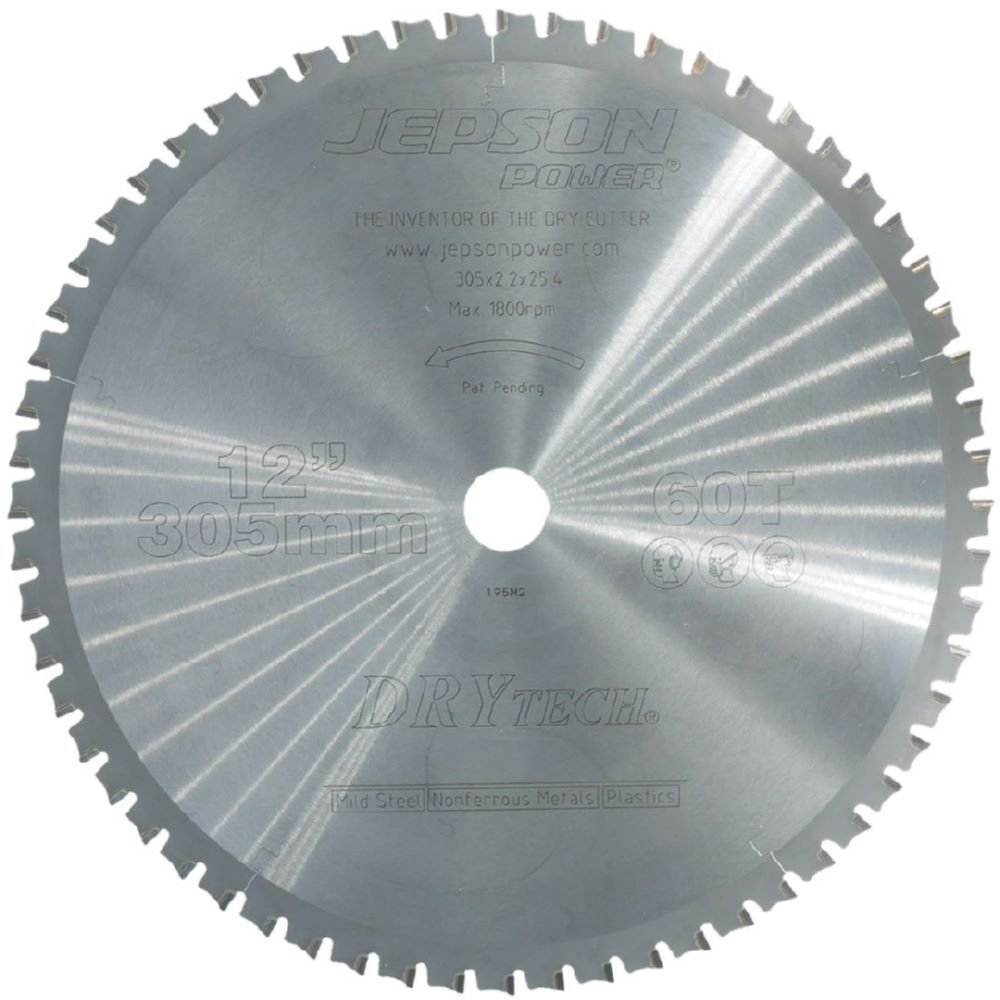 JEPSON Drytech HM-Sägeblatt Durchmesser 305 mm Zähne 60 für Stahl Produktbild JEPSON Drytech HM-Sägeblatt Durchmesser 305 mm Zähne 60 für Stahl