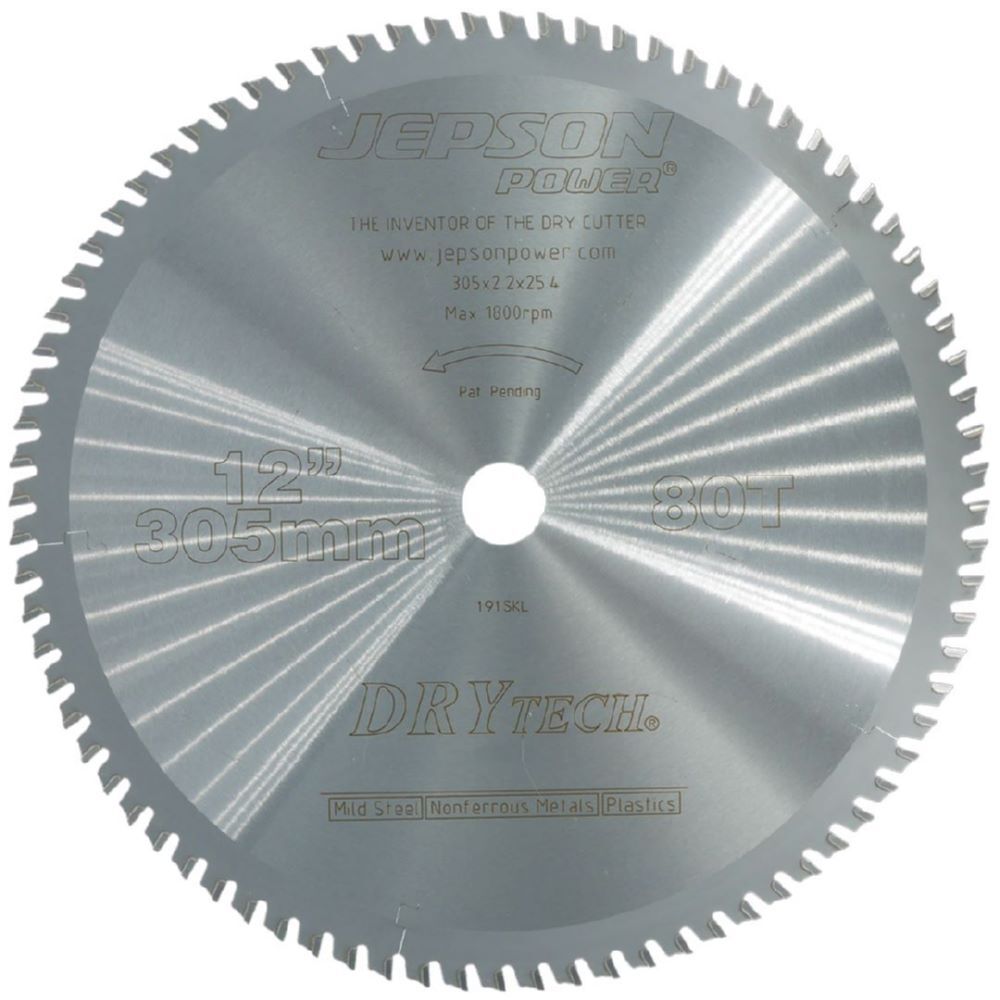 JEPSON Drytech HM-Sägeblatt Durchmesser 305 mm Zähne 80 für Stahl dünnwandig Produktbild JEPSON Drytech HM-Sägeblatt Durchmesser 305 mm Zähne 80 für Stahl dünnwandig