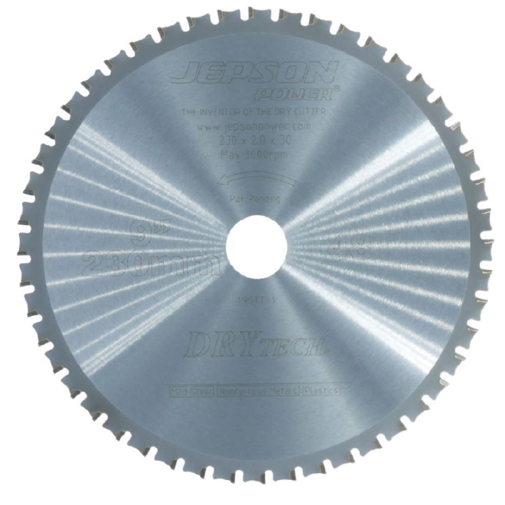 JEPSON Drytech HM-Sägeblatt Durchmesser 230 mm 48 Zähne für Stahl Produktbild JEPSON Drytech HM-Sägeblatt Durchmesser 230 mm 48 Zähne für Stahl