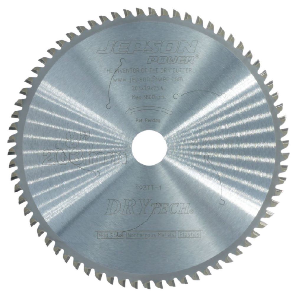 JEPSON Drytech HM-Sägeblatt Durchmesser 203 mm 70 Zähne für Stahl dünnwandig Produktbild JEPSON Drytech HM-Sägeblatt Durchmesser 203 mm 70 Zähne für Stahl dünnwandig