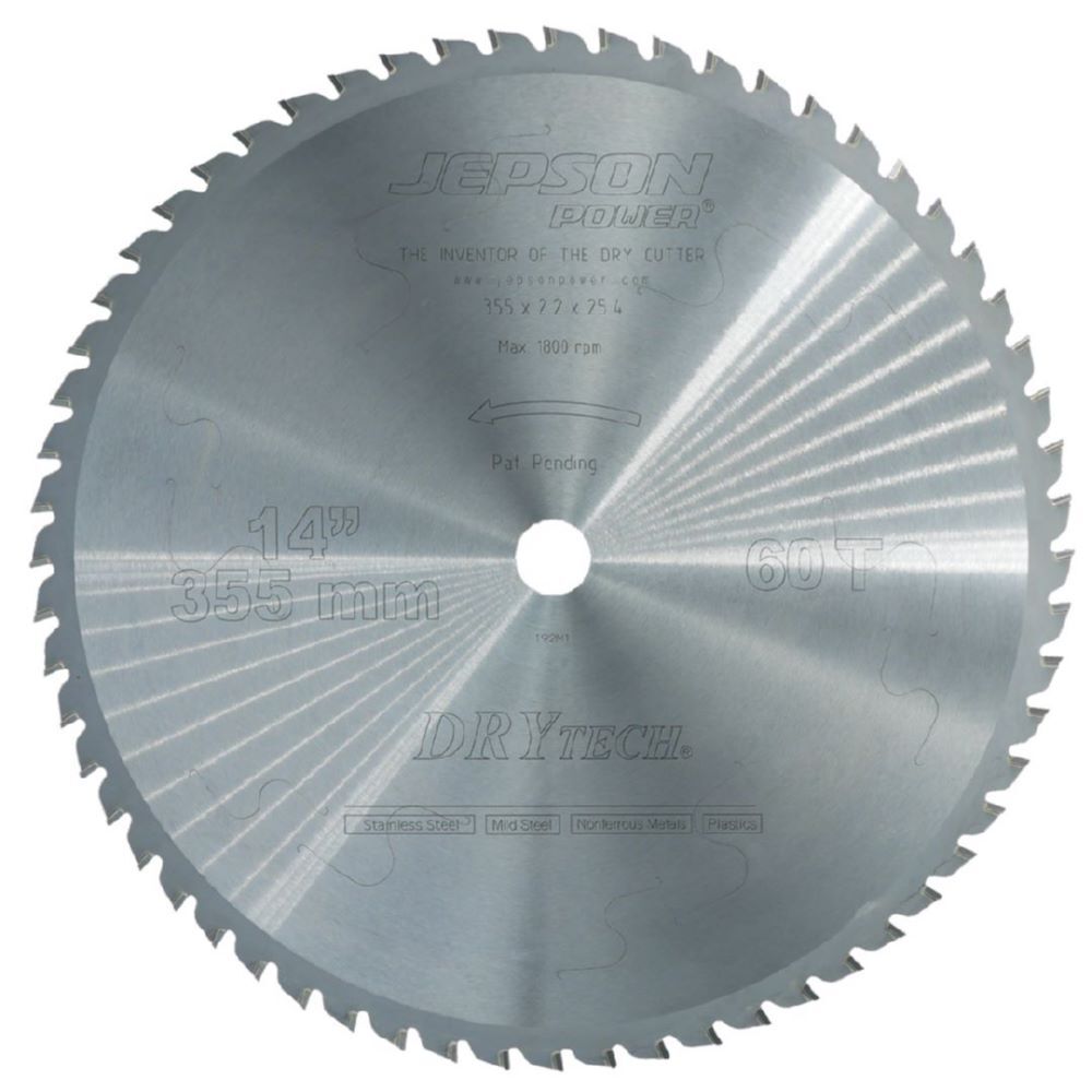 JEPSON Drytech HM-Sägeblatt Durchmesser 355 mm Zähne 60 für Stahl und Gusseisen Produktbild JEPSON Drytech HM-Sägeblatt Durchmesser 355 mm Zähne 60 für Stahl und Gusseisen