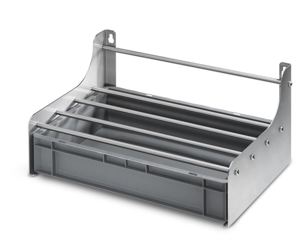 KÄRCHER Wandkonsole für 2xRM Kanister, Edelstahl Produktbild KÄRCHER Wandkonsole für 2xRM Kanister, Edelstahl