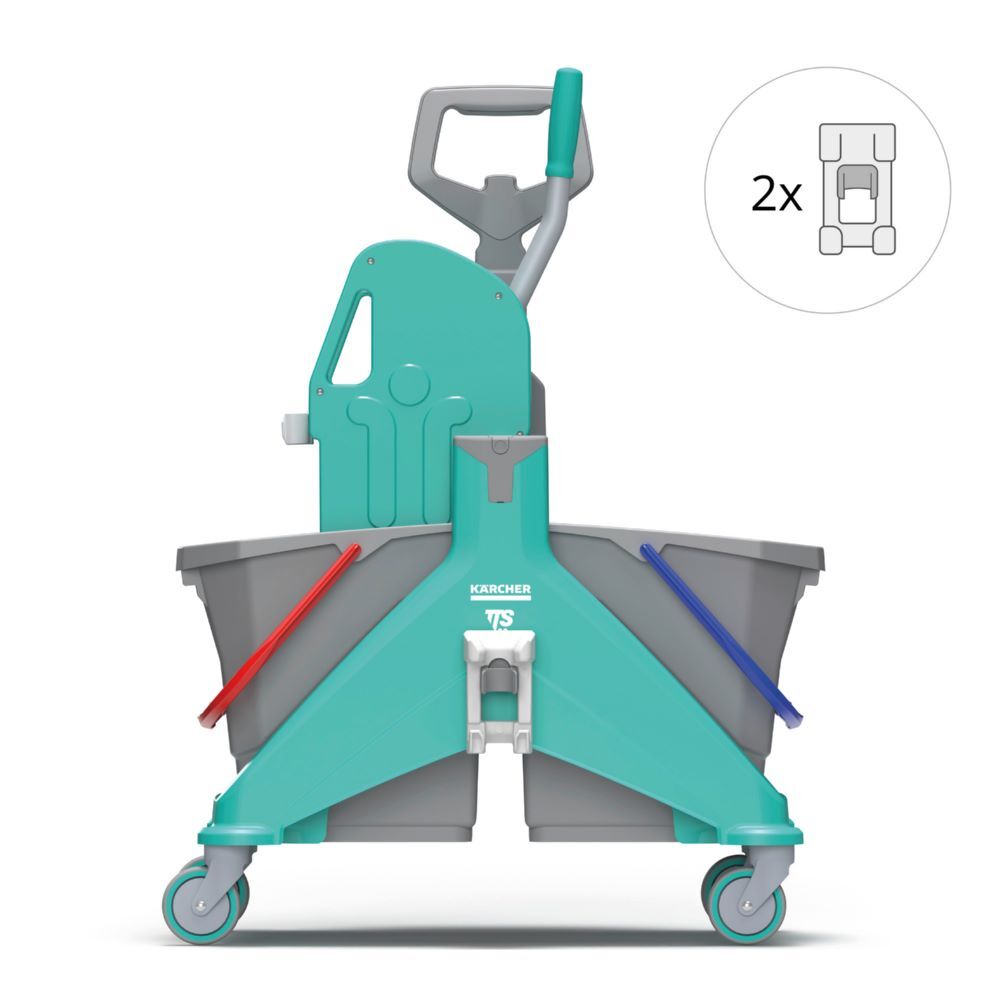 Produktbild Kärcher Trolley Nickita Tec Lampo Plugs 15 x 15 Liter Eimer