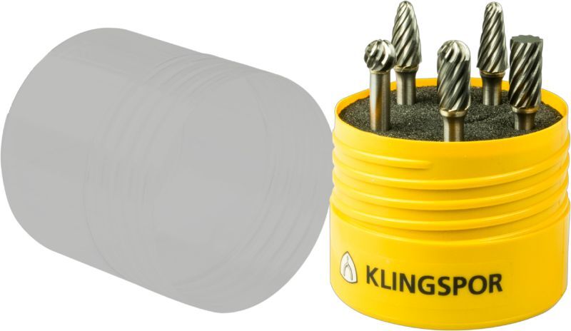 Klingspor HF100INOX Fräser / Set, 9,6 x 6 mm Spezialverzahnung Inox Produktbild Klingspor HF100INOX Fräser / Set, 9,6 x 6 mm Spezialverzahnung Inox